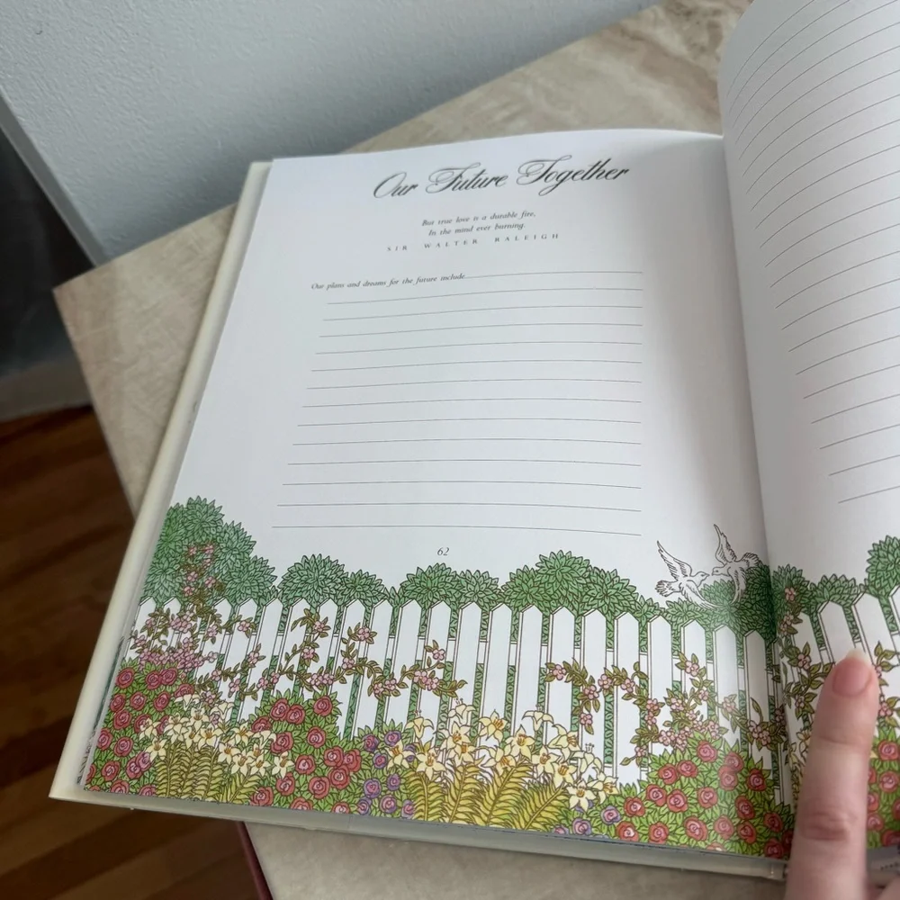 The Bride's Book with Floral Design